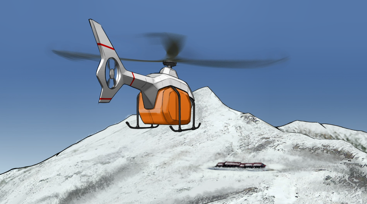 ミリ波レーダとGPS/INS技術の融合による山岳物資輸送用無人ヘリの開発の画像